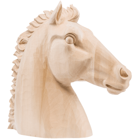 Pferdekopf aus Holz